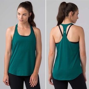 NWT lululemon tech mesh singlet Sz 6 forage teal